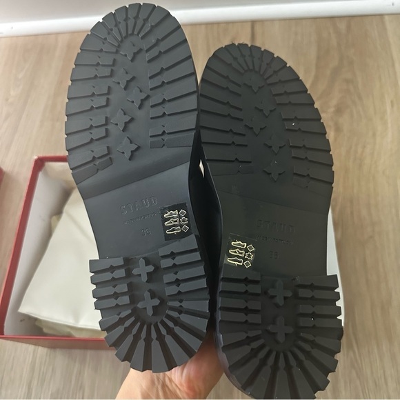 Staud NEW Astro quilted vegan leather mules Black Shoes Slides New 36 6 New NIB - Picture 11 of 16